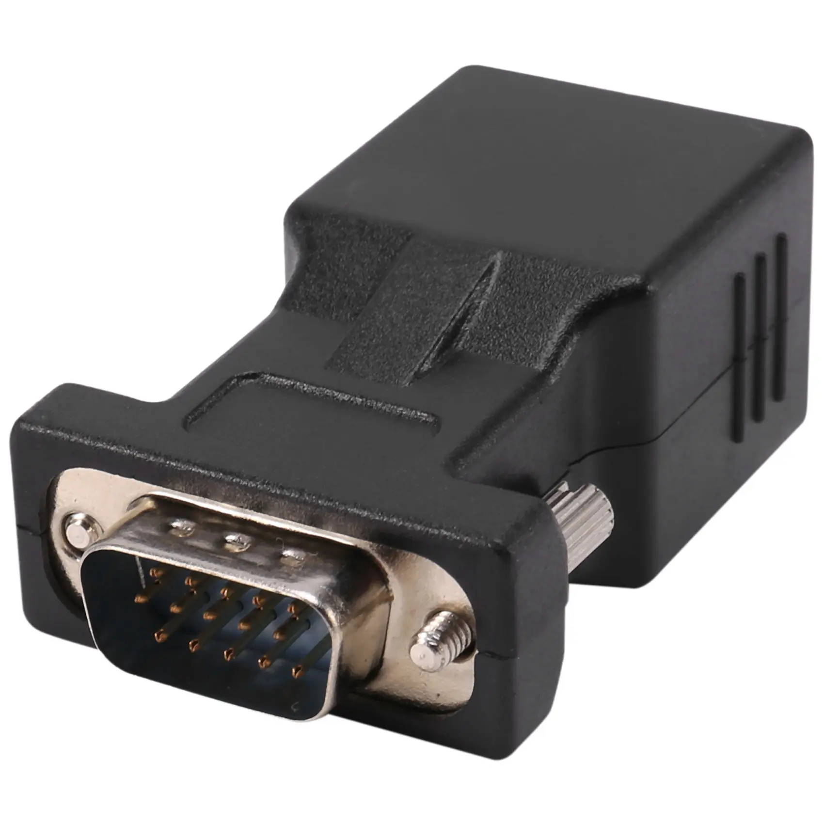ตัวขยาย VGA ตัวผู้เป็น LAN CAT5 CAT6 RJ45 อะแดปเตอร์สายเคเบิลเครือข่าย