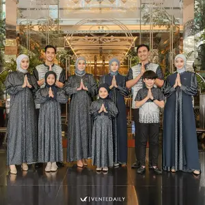Samara Family Sarimbit Keluarga Lebaran 2026 by Ventedaily - Charcoal, Ayah M