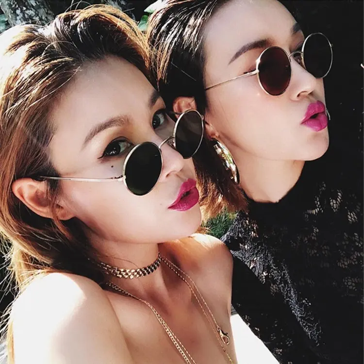 Kính thầy bói cool ngầu - kính râm gọng tròn độc lạ Cá Tính D182