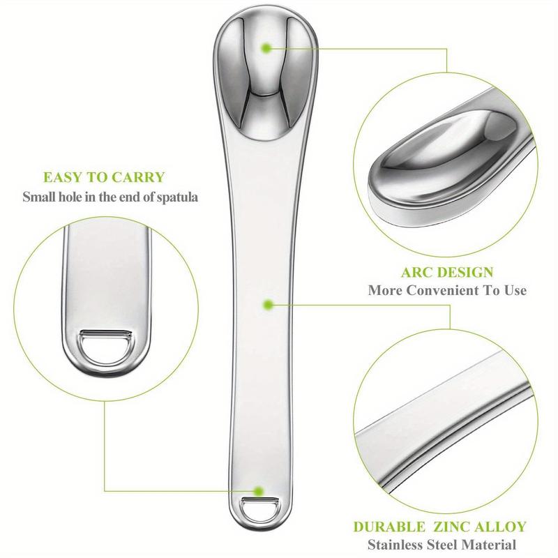Reusable Makeup Spatula, 6 Counts/set Makeup Spatula, Makeup Spoon, Facial Skin Care Scraper, Face Mask Spoon, Cosmetic Tool for Women 2