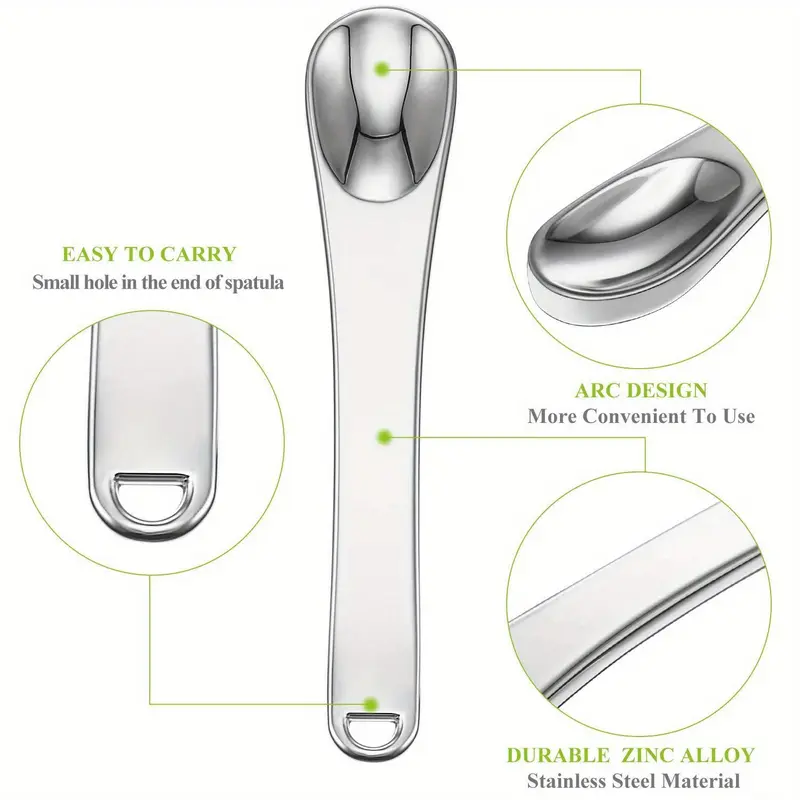 Reusable Makeup Spatula, 6 Counts/set Makeup Spatula, Makeup Spoon, Facial Skin Care Scraper, Face Mask Spoon, Cosmetic Tool for Women 2