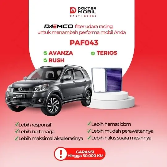 FILTER UDARA RACING (AVANZA 2004-2011, RUSH 2004-2016, TERIOS 2004-2011, TERIOS 2017-2019)