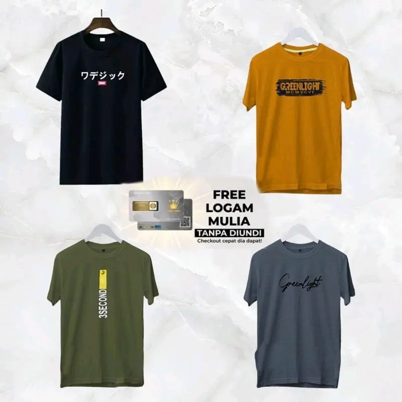 PAKET HEMAT 100RB DAPAT 6 KAOS DISTRO MOTIF PRIA WANITA Keren 2