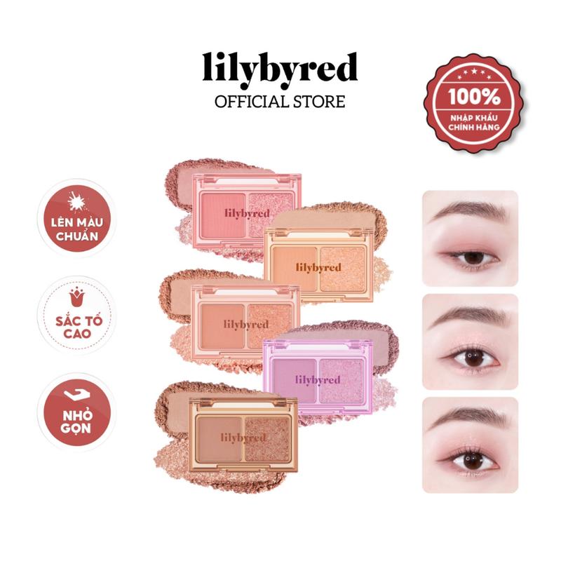 [TẾT] Bảng Phấn Mắt 2 Màu LILYBYRED Little Bitty Moment Eyeshadow 1.7g 0