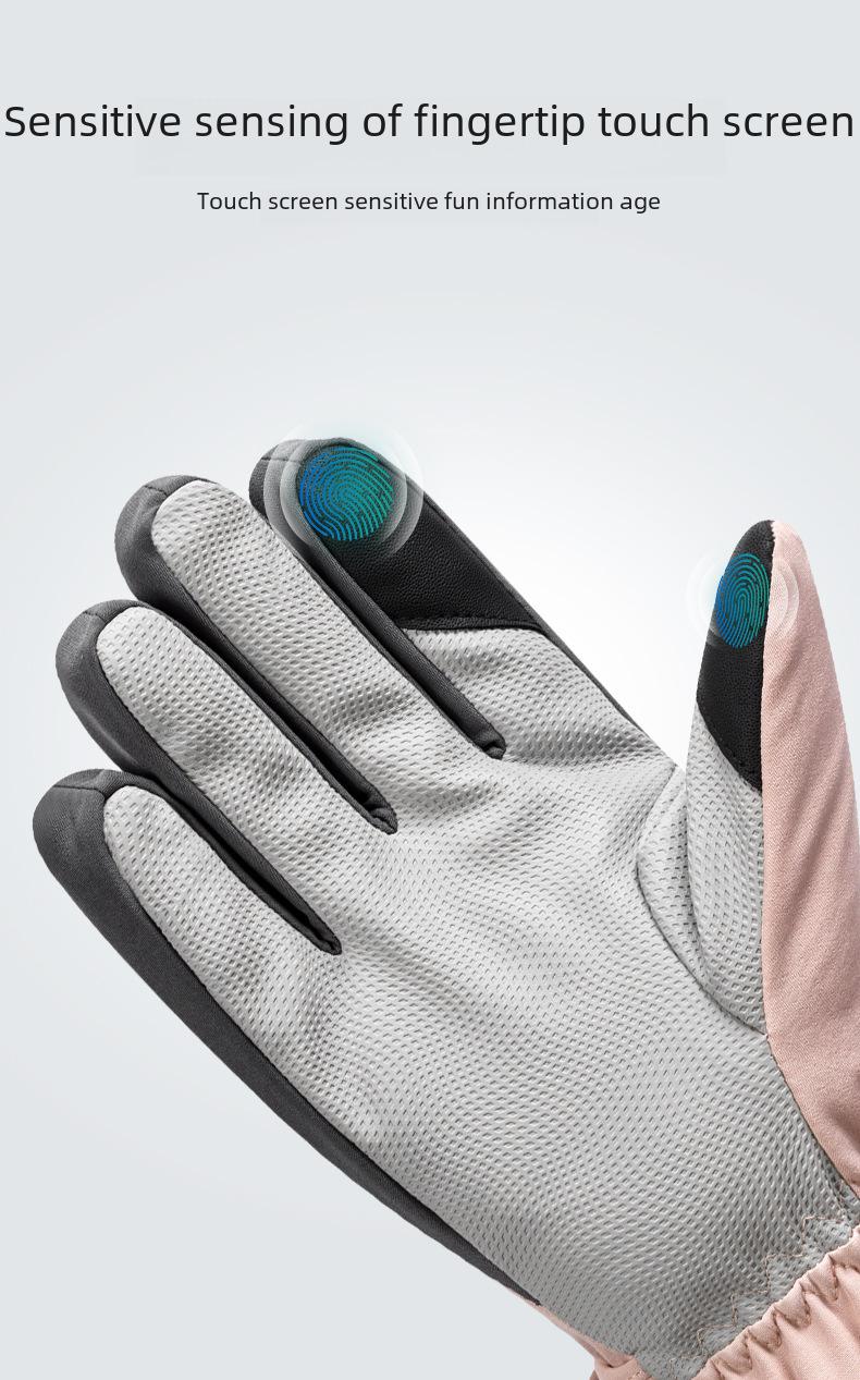 Product Introduction of Ski Gloves Men's and Women's Winter Fleece-lined Warm Outdoor Biking Mountain Climbing Waterproof and Windproof Thick Cold-Proof Motorcycle Cross-Border 10