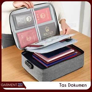 Tas Penyimpanan Dokumen Penting 3 Digit Security Look Anti Maling Praktis Storage Box Dengan 3 Layer