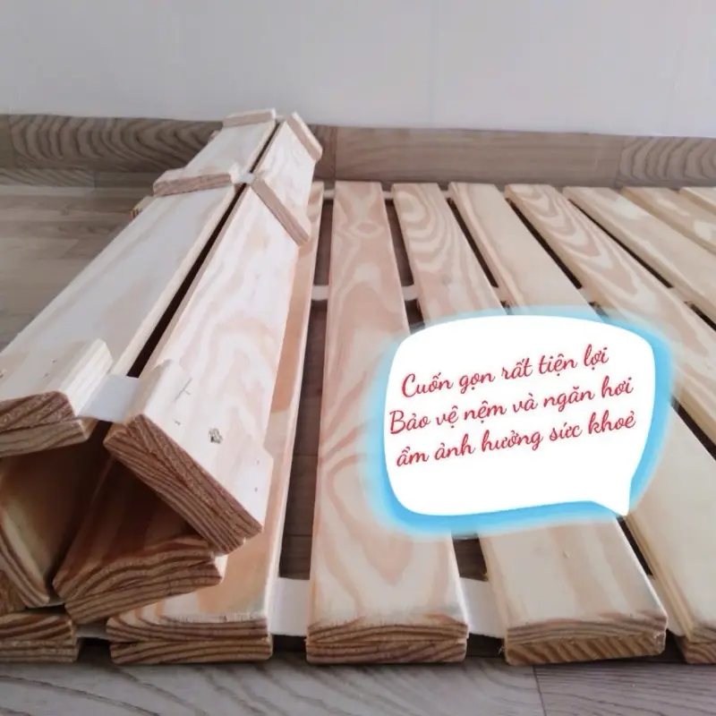 Giường cuộn gỗ thông giá xưởng 0