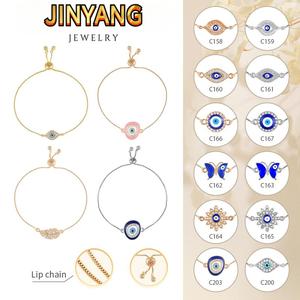 【จัดส่งภายใน 24 ชั่วโมง】สร้อยข้อมือเสน่ห์ตาผู้พิทักษ์, JINYANG, สร้อยข้อมือนุ่มปรับได้พร้อมสัญลักษณ์นำโชค, ของขวัญสำหรับเธอ, เหมาะสำหรับวันเกิดและวันครบรอบ, มีให้เป็นของขวัญสำหรับแฟน, C158, C199, C204