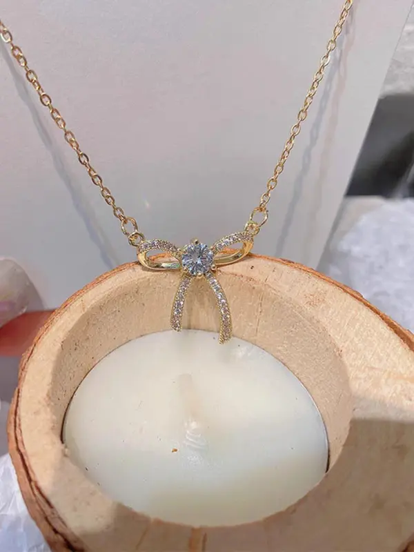 Kalung Wanita Titanium Asli Aksesoris Fashion Viral Harian Kulit 1