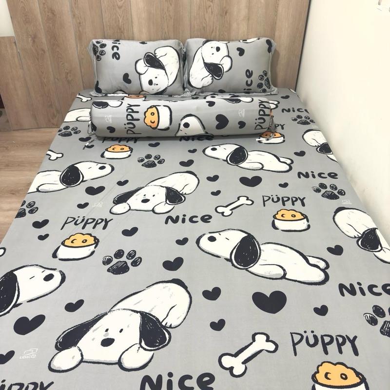 Bộ ga giường Thun lạnh 4 món Zenbedding gồm 1 ga bo thun, 2 vỏ gối nằm, 1 vỏ gối ôm - Kích thước: 1m2x2m 1m4x2m 1m6x2m 1m8x2m