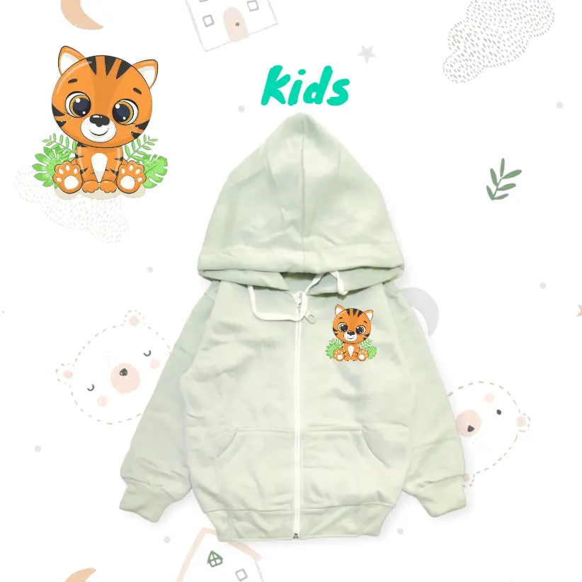 Jaket Anak laki laki dan perempuan Kucing umur 1-7 tahun/Sweater anak kucing Lucu Santai