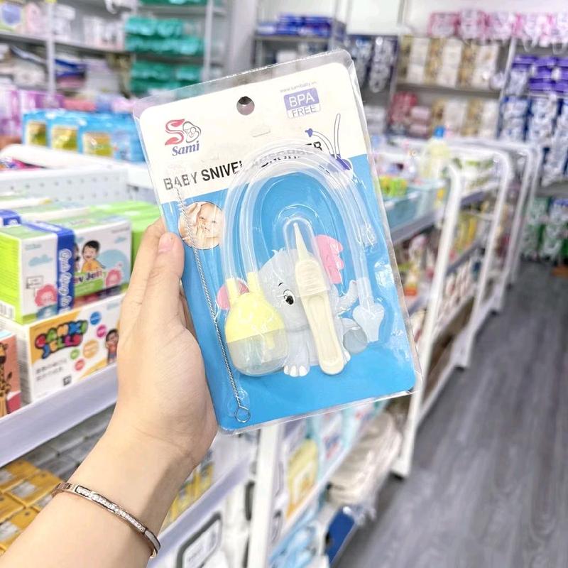 Dụng Cụ Hút Mũi Sami Kèm Cọ Và Nhíp Gắp Rỉ Mũi 3