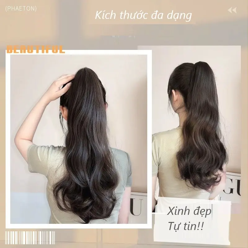 Tóc giả ngoặm xoăn 45 và 55cm cao cấp makino  tóc 3