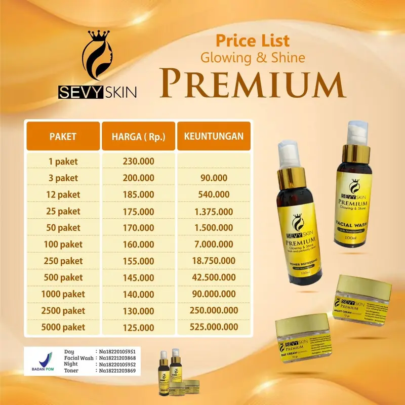 Sevy Skin skincare Bpom 6