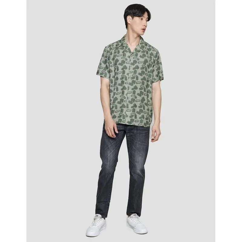Marvel all Logo Kemeja Casual Pria 120284587 3