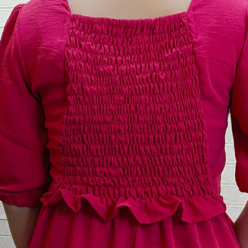 setelan crop wanita bahan crinkel airflow polos 4