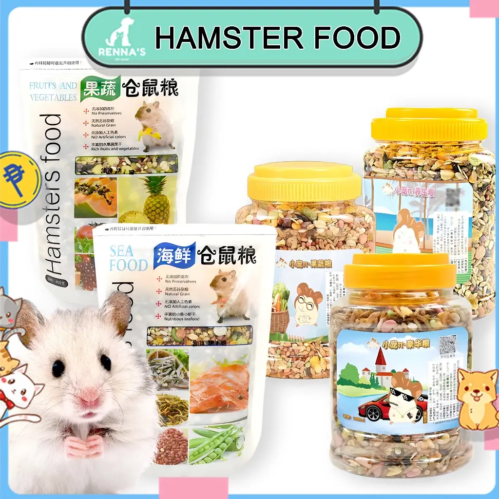 Renna's 400g 1200ml Hamster Food mix Powder Hamster Foodmix Hamster Toys For Hamster Treats For Pet