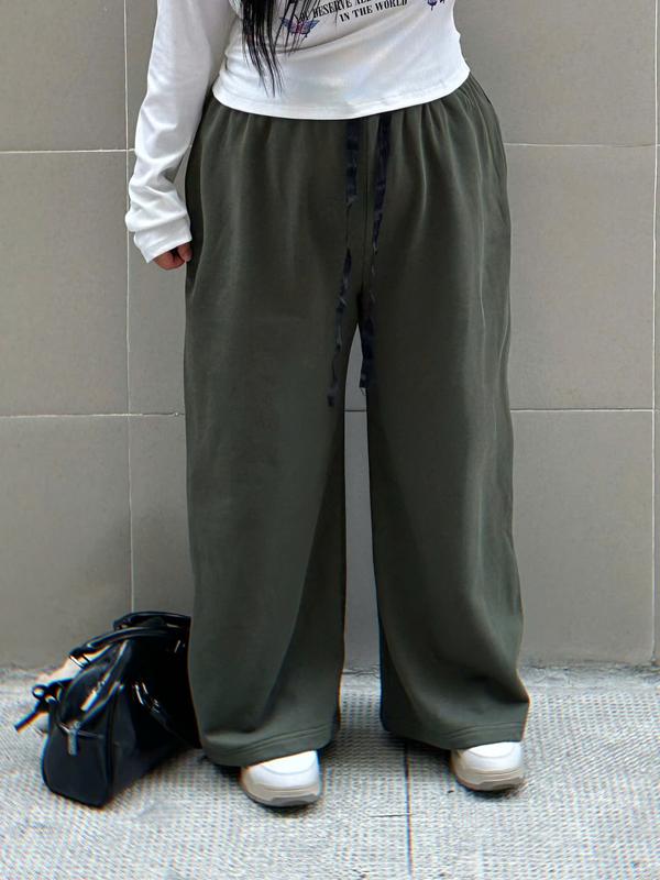 [Bí Gơ Bigsize 65-110kg] Quần thun ống suông form rộng BIGSIZE chất vải nỉ chân cua dày loại 1 1