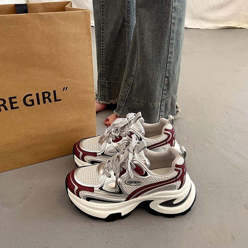 Dad Shoes Đế Dày, Dễ Phối Đồ Siêu Hot, Dành Cho Nữ, Thích Hợp Cho Mùa Lò Xo Và Mùa Thu, Tăng Chiều Cao Nhỏ Hàng Châu Âu Tuyệt Vời, Giày Thường Ngày Thể Thao, Hàng Mới Về 2024 7