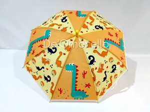 (007C)Payung PVC Anak Motif Animals Dasar Warna/Payung Anak Lucu/Umbrella Pelindung Hujan