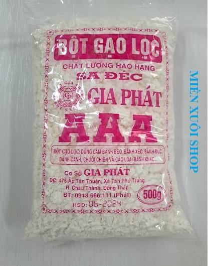  Bột gạo lọc AAA Sa Đéc Hảo Hạng 500g  Chuyên làm các loại bánh canh bánh giò bánh rán...  