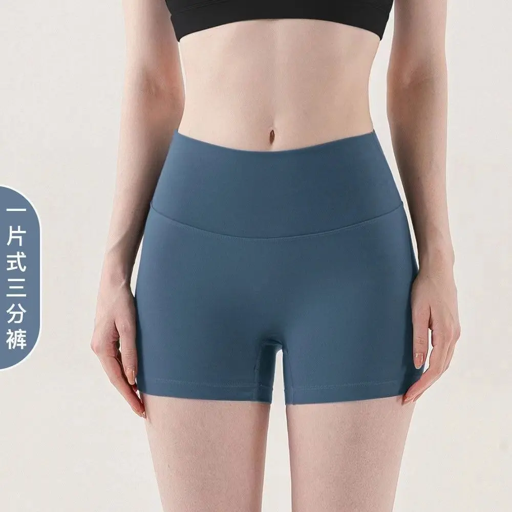 Quần Đùi Thể Thao, Dành Cho Nữ, Bó Sát Và Co Giãn, Cạp Cao, Nâng Hông, Nhanh Khô Và Thoáng Khí, Thích Hợp Cho Yoga Và Các Hoạt Động Thể Thao Ngoài Trời, Quần Nóng, Trang Phục Mùa Hè