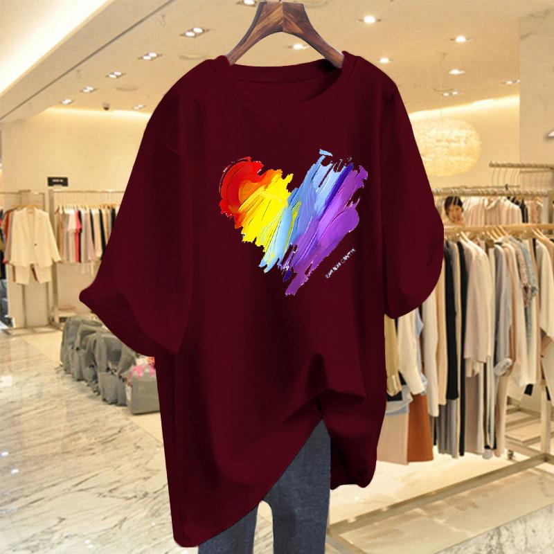 Product Introduction of Áo Thun Cotton ngắn Tay Cỡ Lớn Màu Xanh Lá Huỳnh Quang, Dành Cho Nữ, Dáng Rộng Vừa Vặn, Dài Trung Bình Che Hông, Áo Ngoại Cỡ, Thích Hợp Cho Mùa Hè Mới 2025 3
