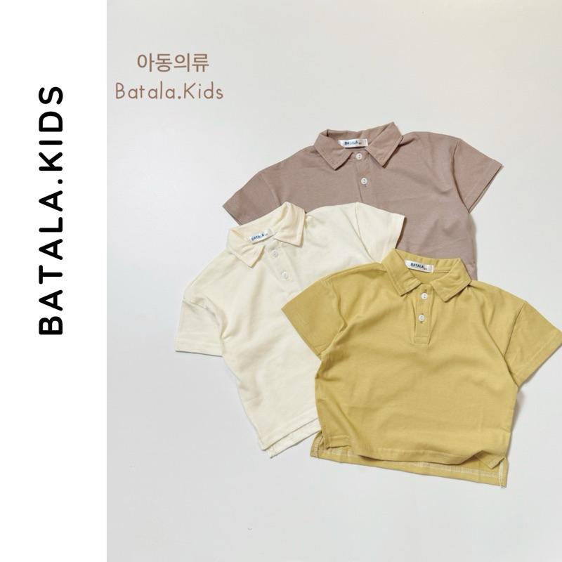 Áo polo cộc tay cho bé trai bé gái Batala kids, Áo thun có cổ cho bé từ 8-22kg