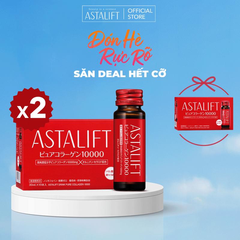 [ASTALIFT] Combo Nước Uống Collagen ASTALIFT Drink Pure 10.000MG Giúp Da Mịn Mượt 30ml/Chai