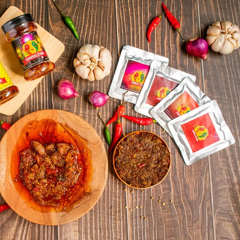 Sambal Cakalang Suwir tjap rawit  Saus Oi Pedas kemasan 2