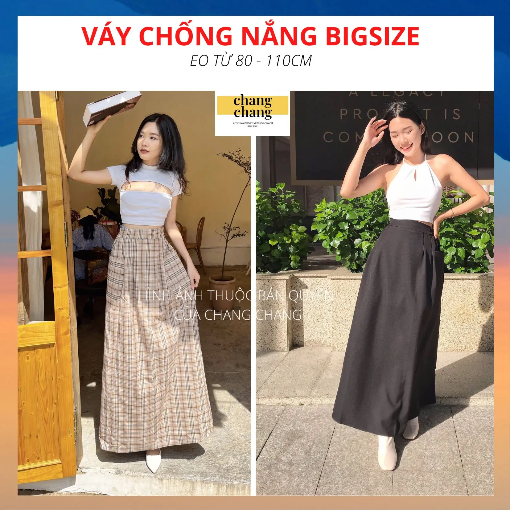 [Big Size] Váy Chống Nắng Big Size Mặc Dễ Dàng Thoải Mái Từ 65kg - 80kg