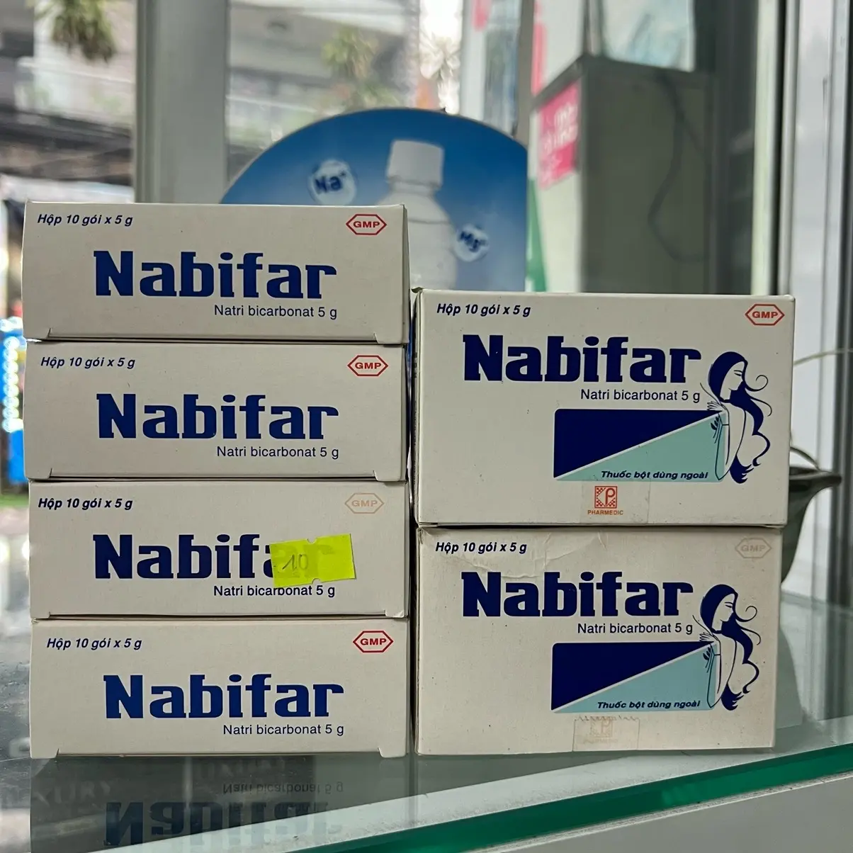 Nabifa Muối Rửa Vệ Sinh Tăng Kiềm hộp 10 gói