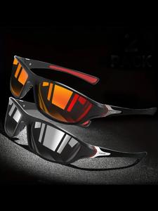 Unisex Simple Style Sunglasses, Trendy Casual Sunglasses for Everyday Use, Fashion Accessories for Outdoor Activities