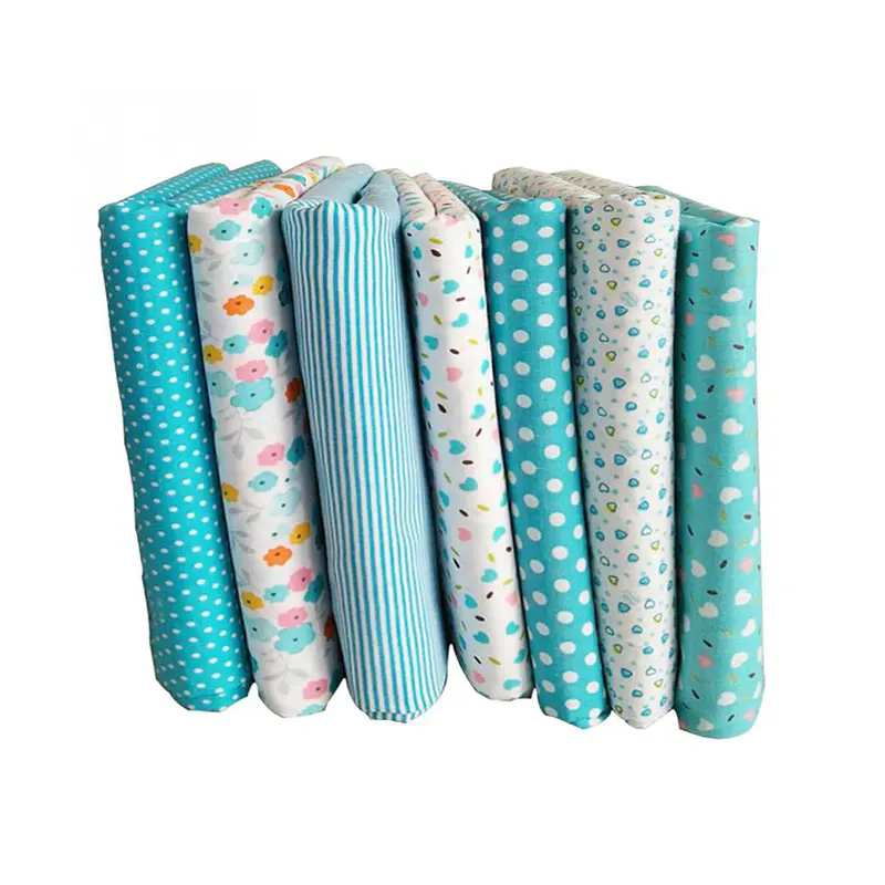 Vải Bông Tự Vá, Tr.Q, 7 Chiếc, 25cmx25cm, In Hoa, Vải May Vá, Vải Chần Bông 7