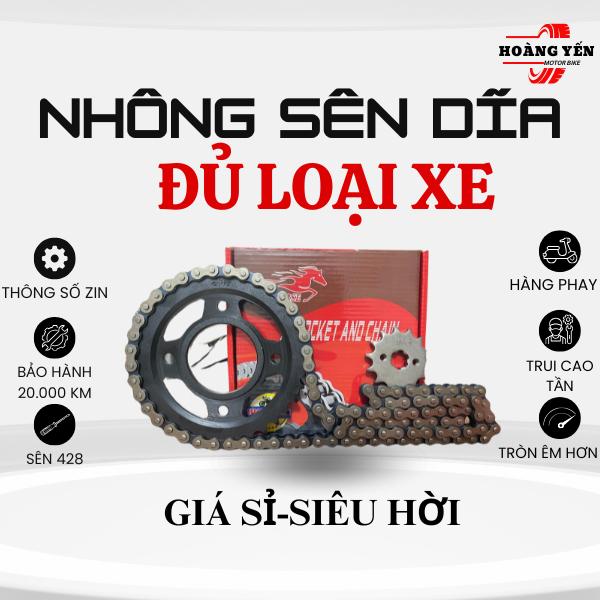 Nhông Sên Dĩa Đủ Loại Xe Gía Sỉ Thương Hiệu FIRE HORSE Bảo Hành 20.000 KM