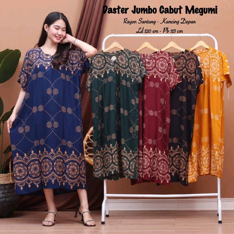 Daster Jumbo Rayon 100rb Dapat 3 Pcs Daster Wanita Busui Bumil Kancing Depan Bahan Rayon Nyaman 3