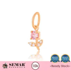Liontin Emas Earline Flower Solitaire Gold 10K Semar Nusantara