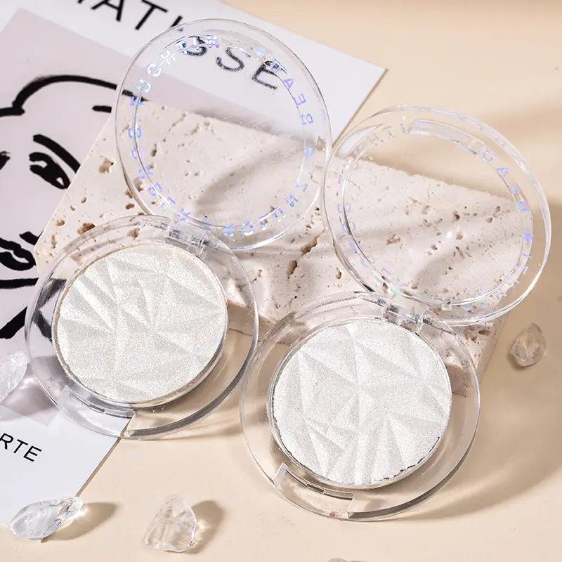 BOLUNZI Diamond Small Highlighter Face Natural Brightening Pearlescent Fine Glittering Silkworm Makeup Contouring Powder