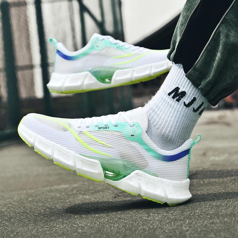 2024  Custom Men Casual Sports Sneakers Mesh Blank Carbon Fiber Sole Marathon Jogging Running Walking Shoes for Women Trainers Runner_voghion.com