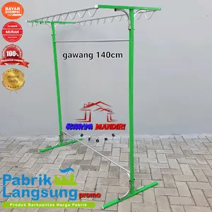 Jemuran Gawang atau capstok 140 Cm Hijau