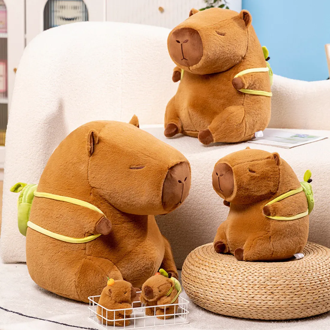 ตุ๊กตาคาปิบารา จำลอง คาปิบารา อะนิเมะ ของเล่นขนปุย ตุ๊กตาคาวาอิ ตุ๊กตาน่ารัก