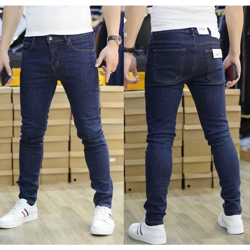 Quần jean nam chất bò cao cấp form ôm dáng cực nét Menswear Pants có túi - Hàng Việt Nam xuất khẩu