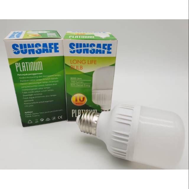 Sunsafe bohlam 10w watt led murah tahan lama 0