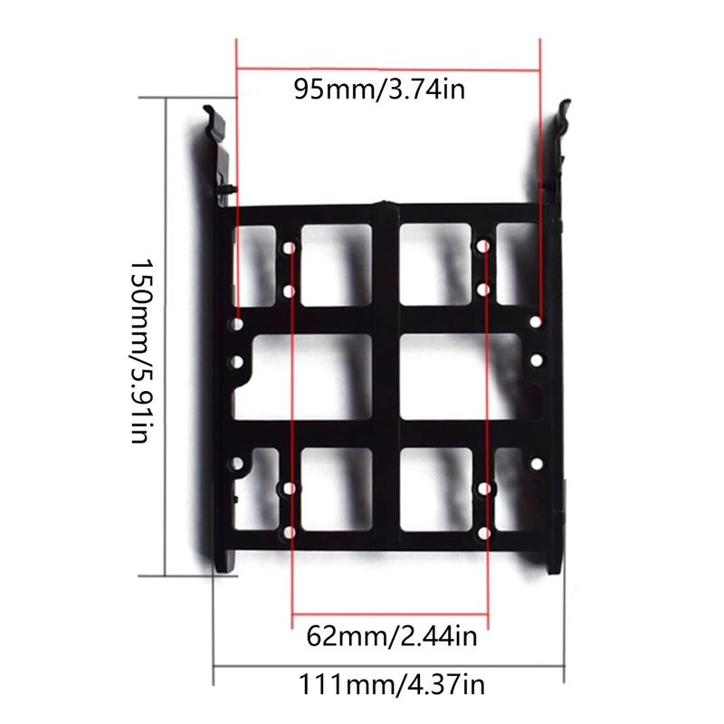 Product Introduction of Laptop Computer Hard Drive Bracket Caddy for 2.5 inch / 3.5 inch SSD Adapter Bracket HDD Mounting Holder 0