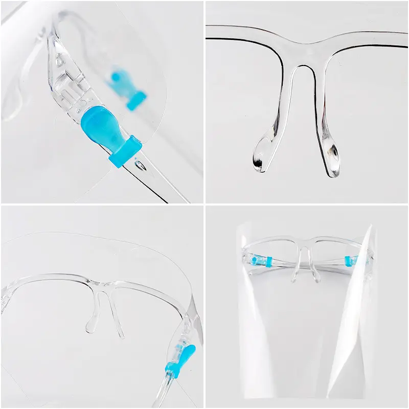 Tấm Che Kính Bảo Hộ Toàn Mặt Bằng Nhựa, Bộ 10 Cái, Chống Dầu, Bảo Vệ Chống Bỏ Bỏ Bắn, Mặt Nạ Cách Ly, Trong Suốt, Chống Bụi, Tấm Che Bảo Vệ Khuôn Mặt Phụ Kiện Women 4