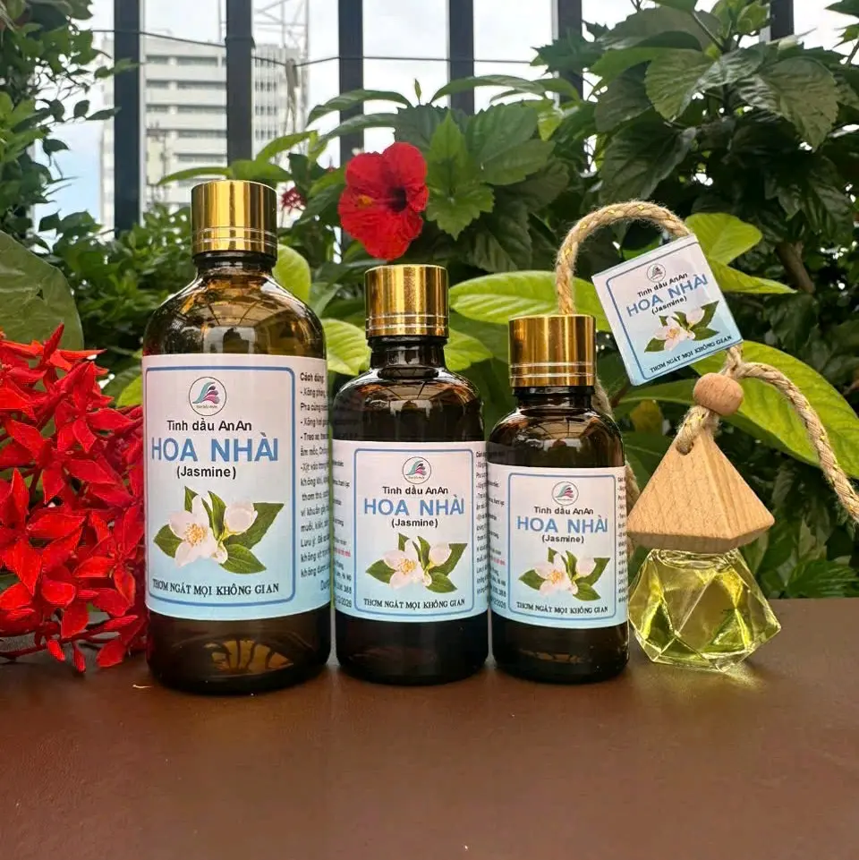 (Tặng lọ treo có 10ml) tinh dầu Hoa Nhài thiên nhiên AnAn khi mua chai 50ml, 100ml hoặc (02 chai 30ml) cùng loại