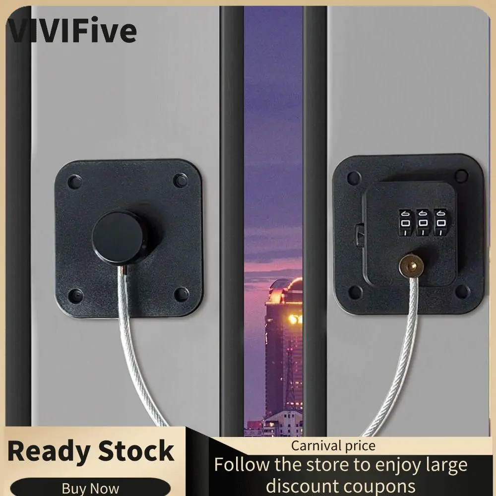 Portable Anti-pinch Hand Baby Safety Lock Adjustable Child Protection Refrigerator Door Coded Lock No Drilling Window Digital Password Lock for Home