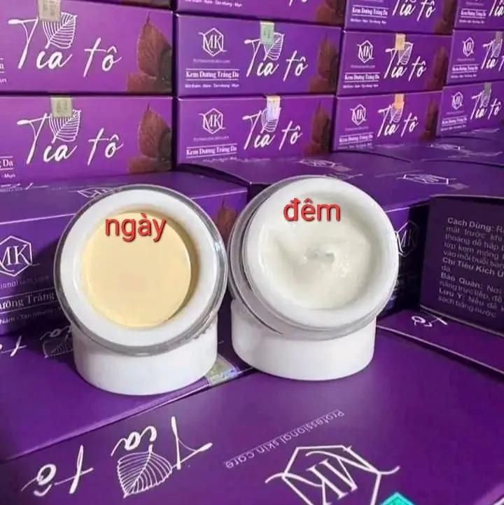 kem face tía tô mờ nám sạch mụn dưỡng trắng chống nắng giúp da căng bóng