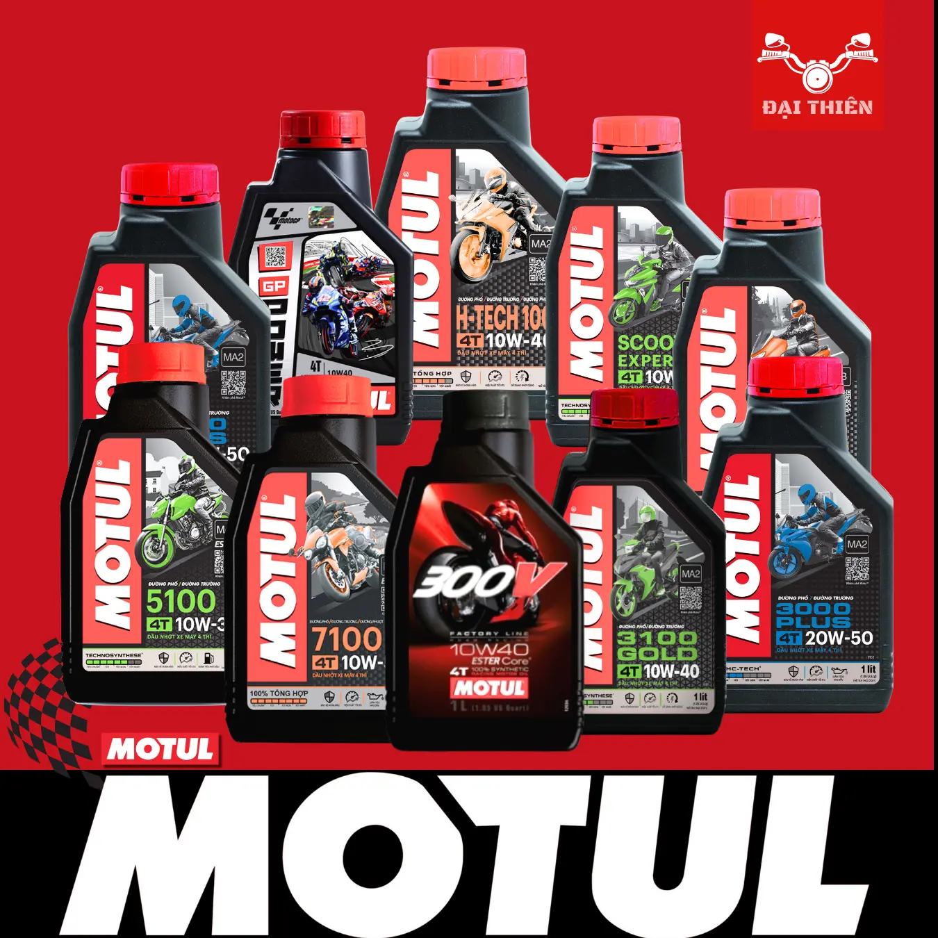 Dầu nhớt MOTUL Cao Cấp Chính Hãng dành cho xe xe Ga và xe Số (Xuất xứ: Pháp) - Khi khởi động và chạy máy nhanh nóng, nhiệt độ toả ra ít