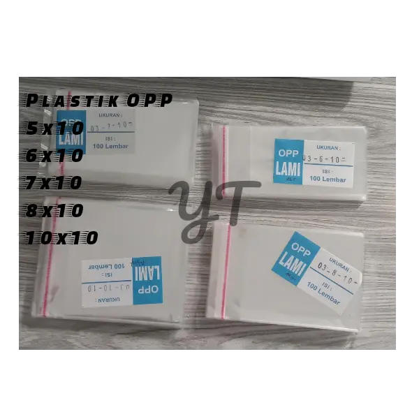 Plastik OPP Rekat seal - plastik rekatan bungkus kue roti - plastik souvenir - 5x10 6x10 7x10  8x10 9X9 9x10 10x10